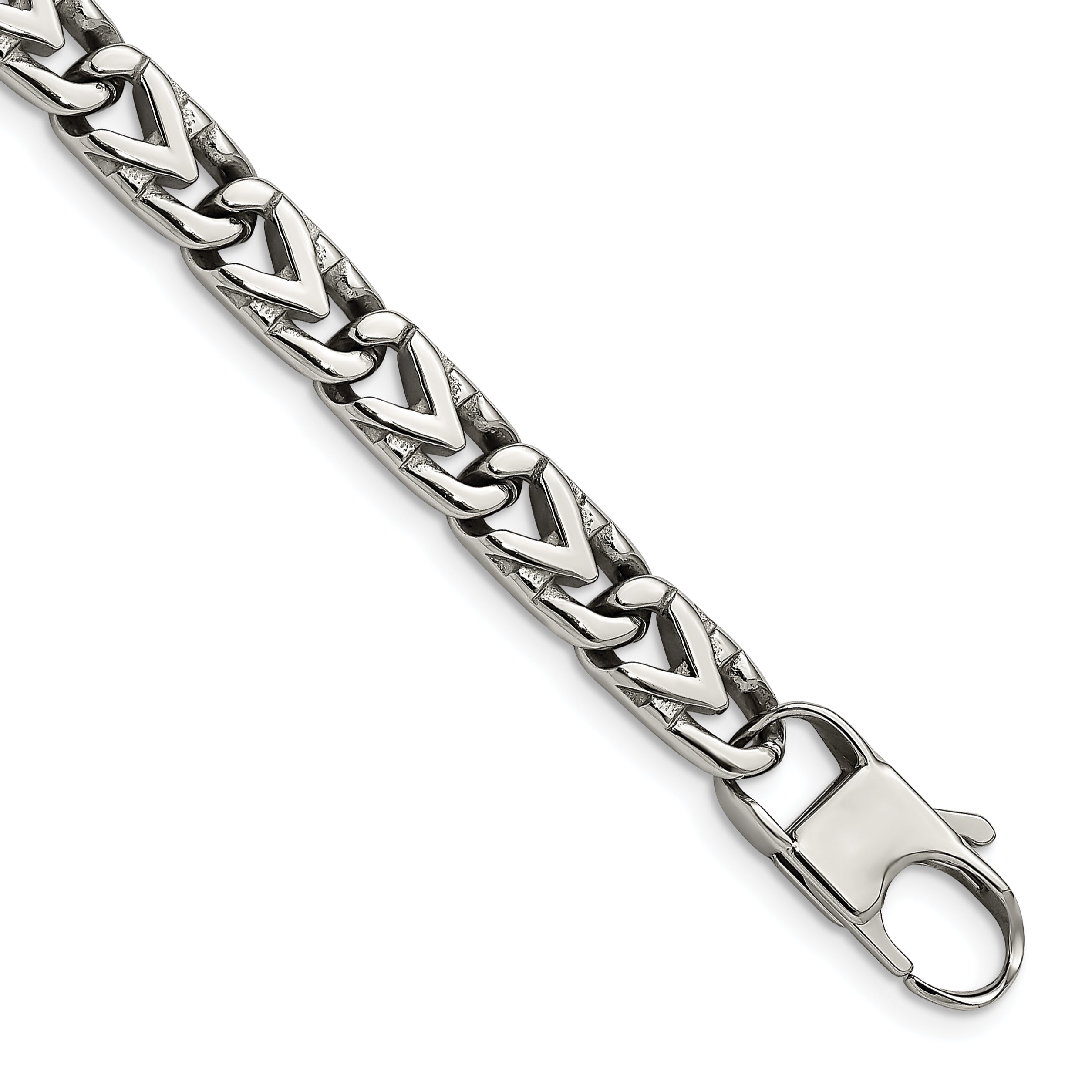 Chisel Stainless Steel Polished 8mm 8.5 inch Fancy Link Bracelet Main image