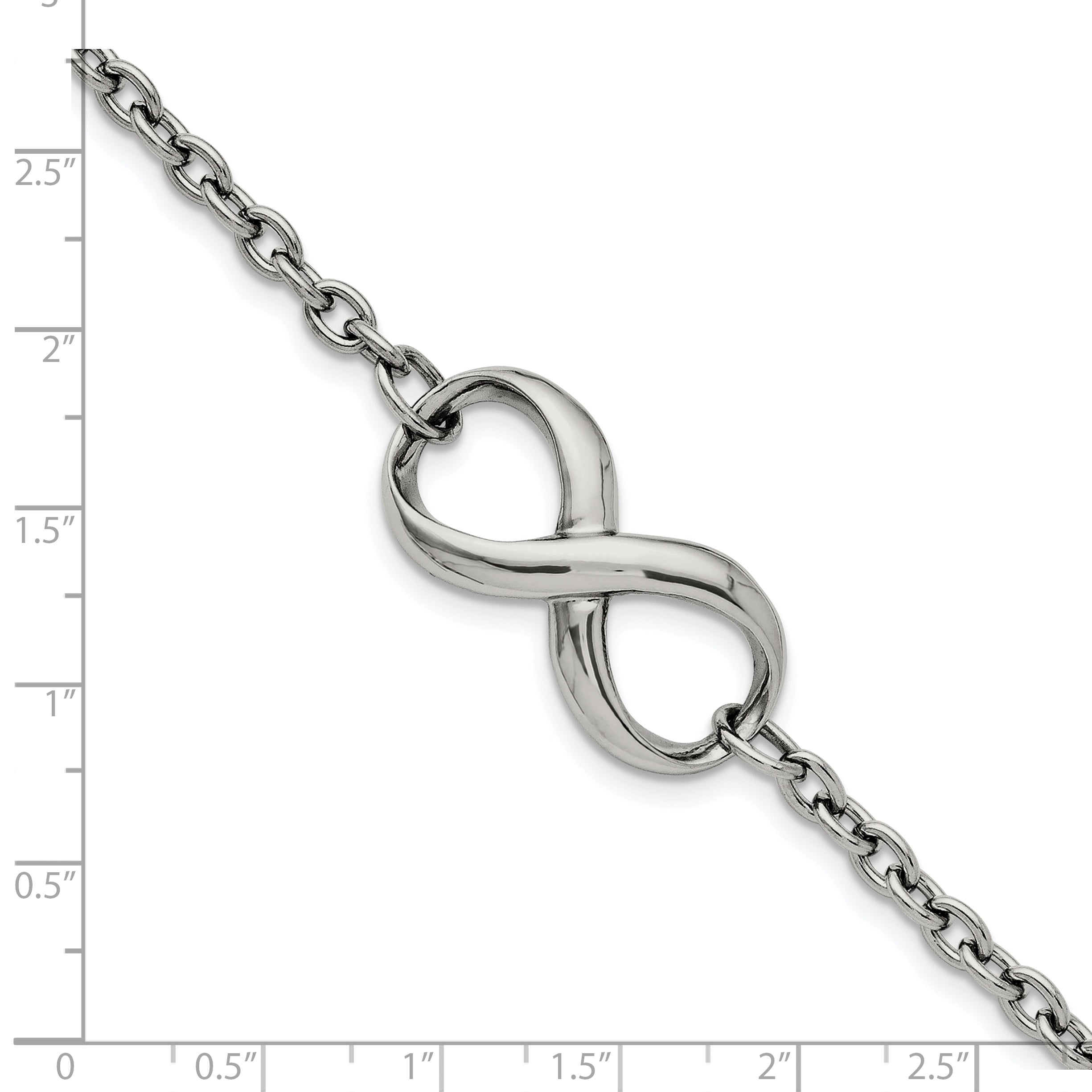 Infinity Symbol Bracelet in Stainless Steel