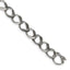 Chisel Stainless Steel Polished and Antiqued 8.25 inch Fancy Link Bracelet