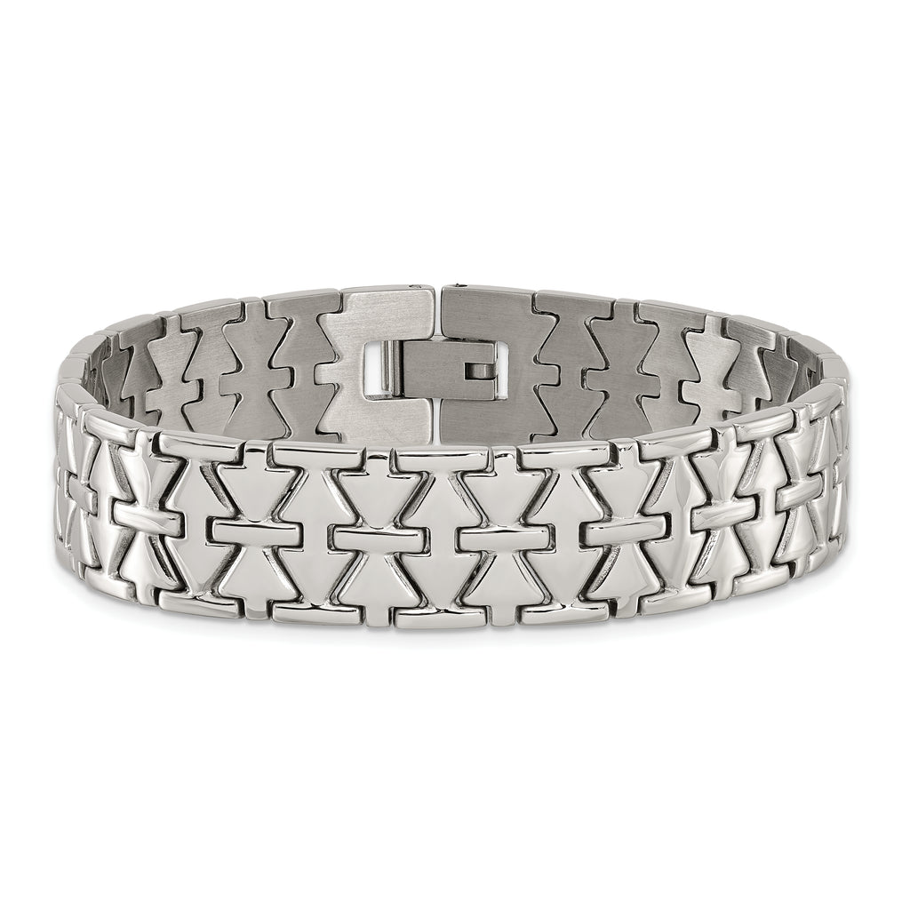 Fancy Link Bracelet in Stainless Steel