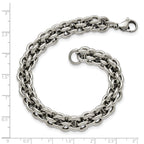 Chisel Stainless Steel Polished 8.5 inch Fancy Circle Link Bracelet