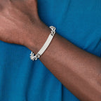 Chisel Stainless Steel Polished Figaro 9.25 inch ID Bracelet