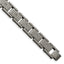Stainless Steel Brushed with CZ 8.75in Bracelet