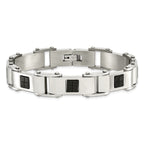Black IP-Plated Bracelet in Stainless Steel