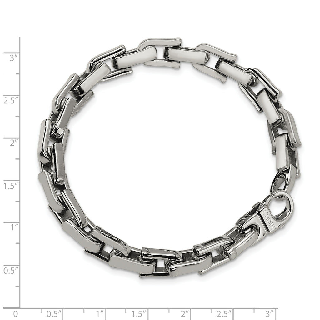 Chisel Stainless Steel Polished 8.5 inch Bracelet