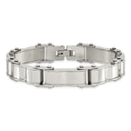 Brushed & Polished Bracelet in Stainless Steel