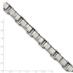Brushed & Polished Bracelet in Stainless Steel