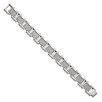 Brushed & Polished Bracelet in Stainless Steel