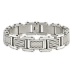 Brushed & Polished Bracelet in Stainless Steel