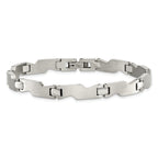 Brushed & Polished Bracelet in Stainless Steel