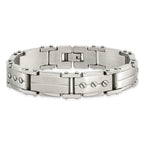 Brushed & Polished Bracelet in Stainless Steel