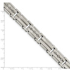 Brushed & Polished Bracelet in Stainless Steel