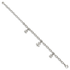 Fleur de Lis Bracelet in Stainless Steel