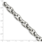Chisel Stainless Steel Polished with CZ 9 inch Bracelet