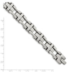 Open Cross Link Bracelet in Stainless Steel