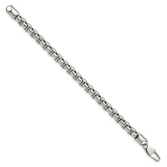 Chisel Stainless Steel Polished 9 inch Rounded Box Bracelet