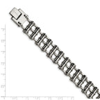 Chisel Stainless Steel Polished 8.5 inch Barrel Link Bracelet
