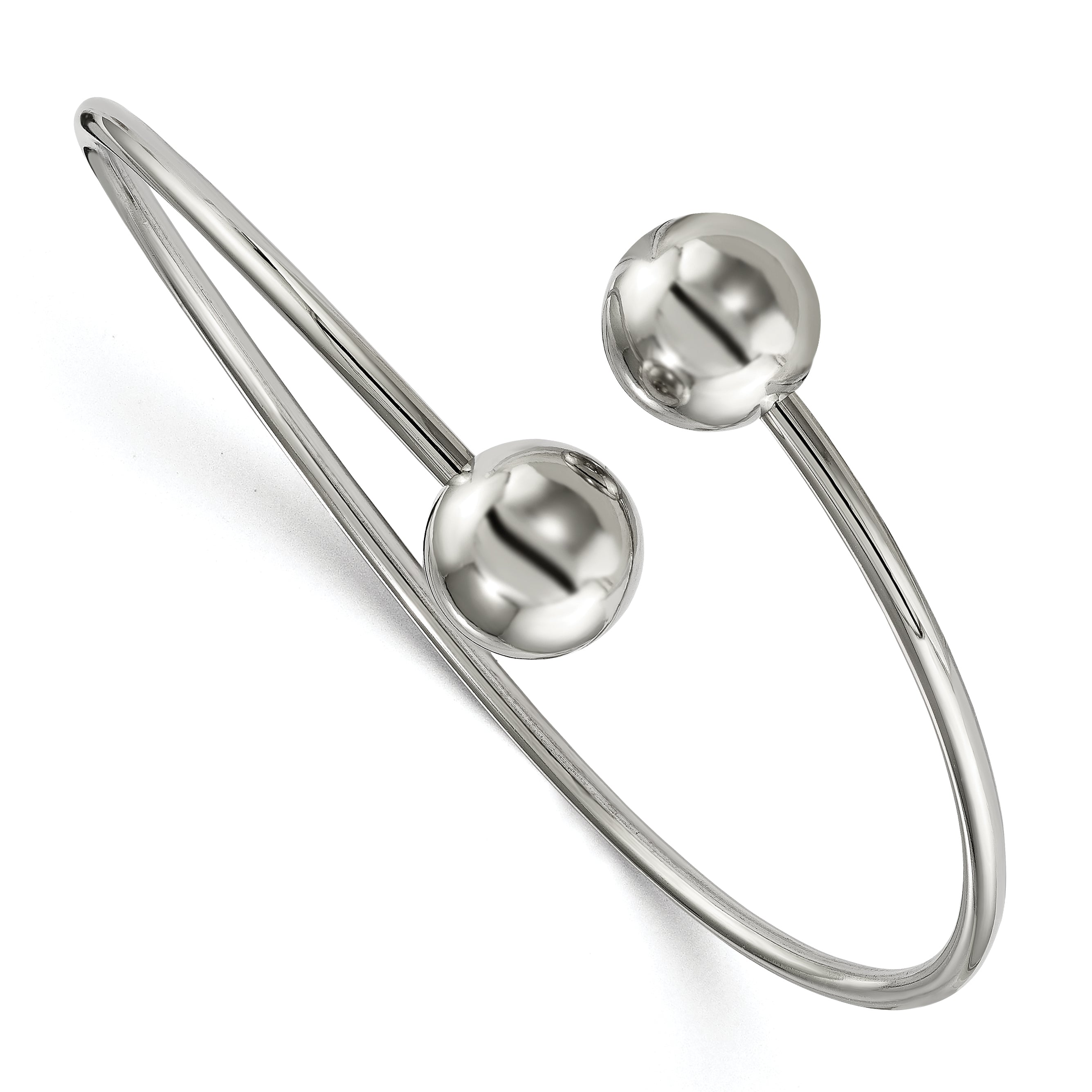 Stainless Steel Polished Flexible Bangle Main image