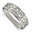 Chisel Stainless Steel Polished Paw Print Cut-out Hinged Bangle
