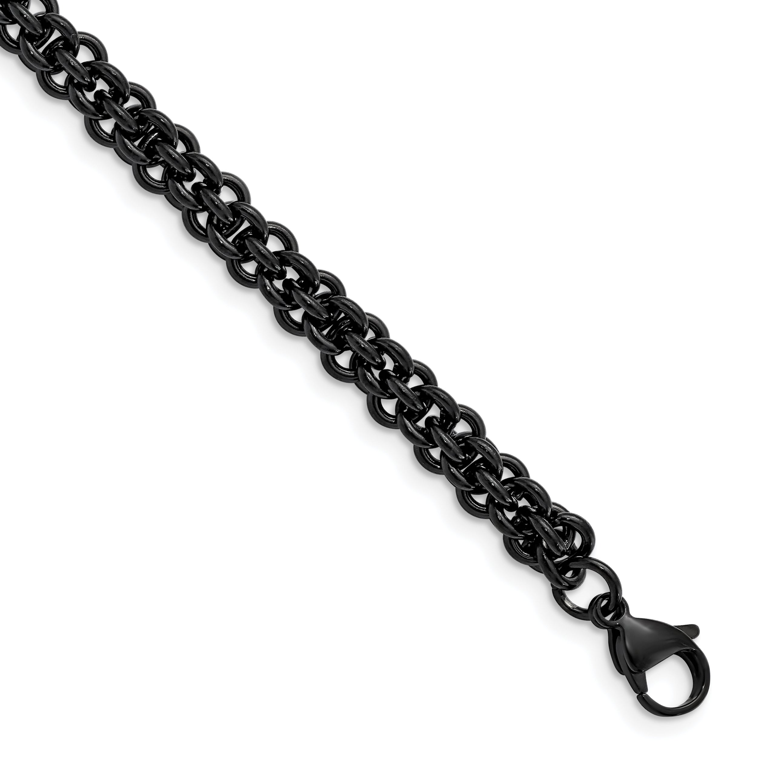 Chisel Stainless Steel Polished Black IP-plated 9 inch Bracelet Main image
