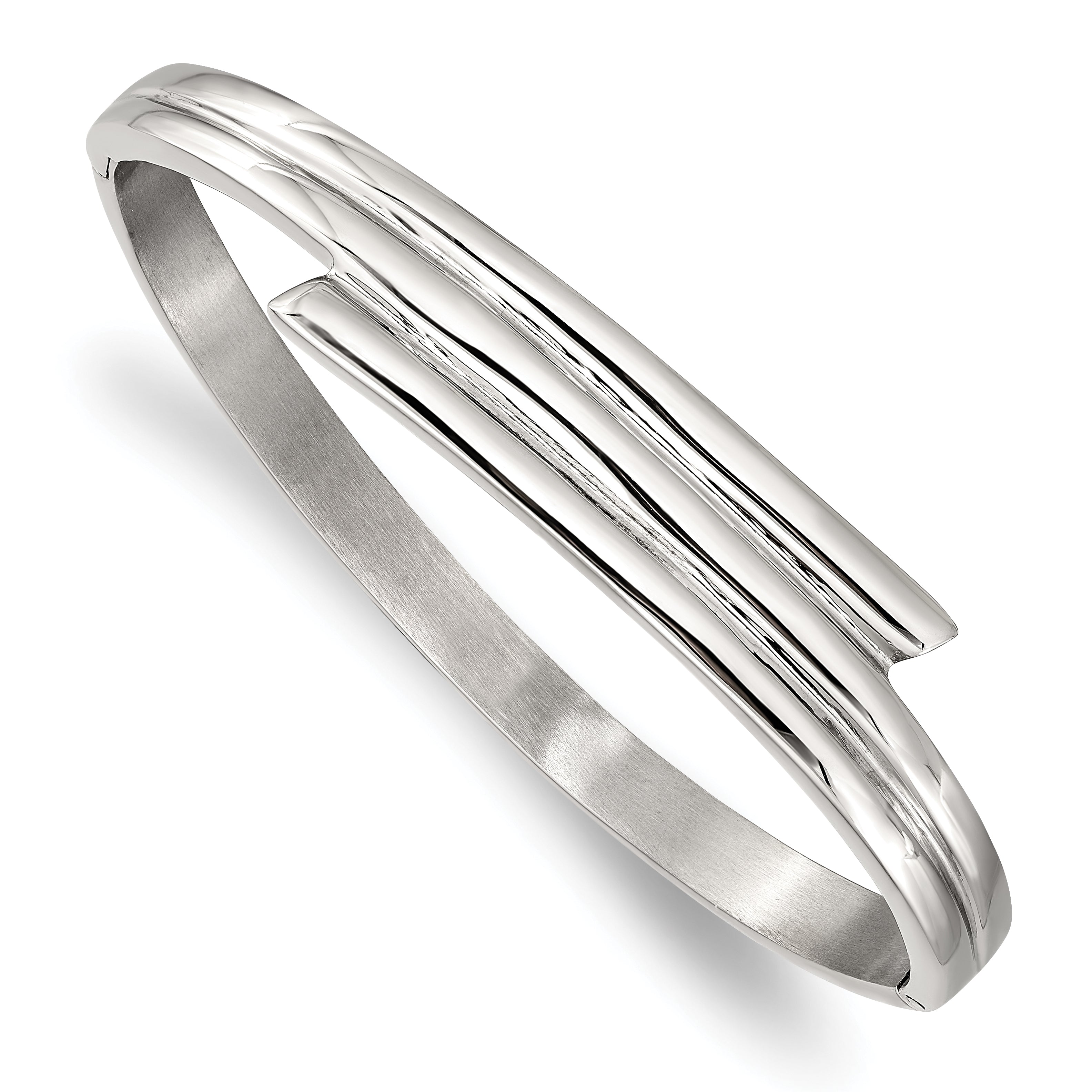 Stainless Steel Polished Hinged Bangle Main image