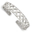 Chisel Stainless Steel Polished Weave Design Bangle