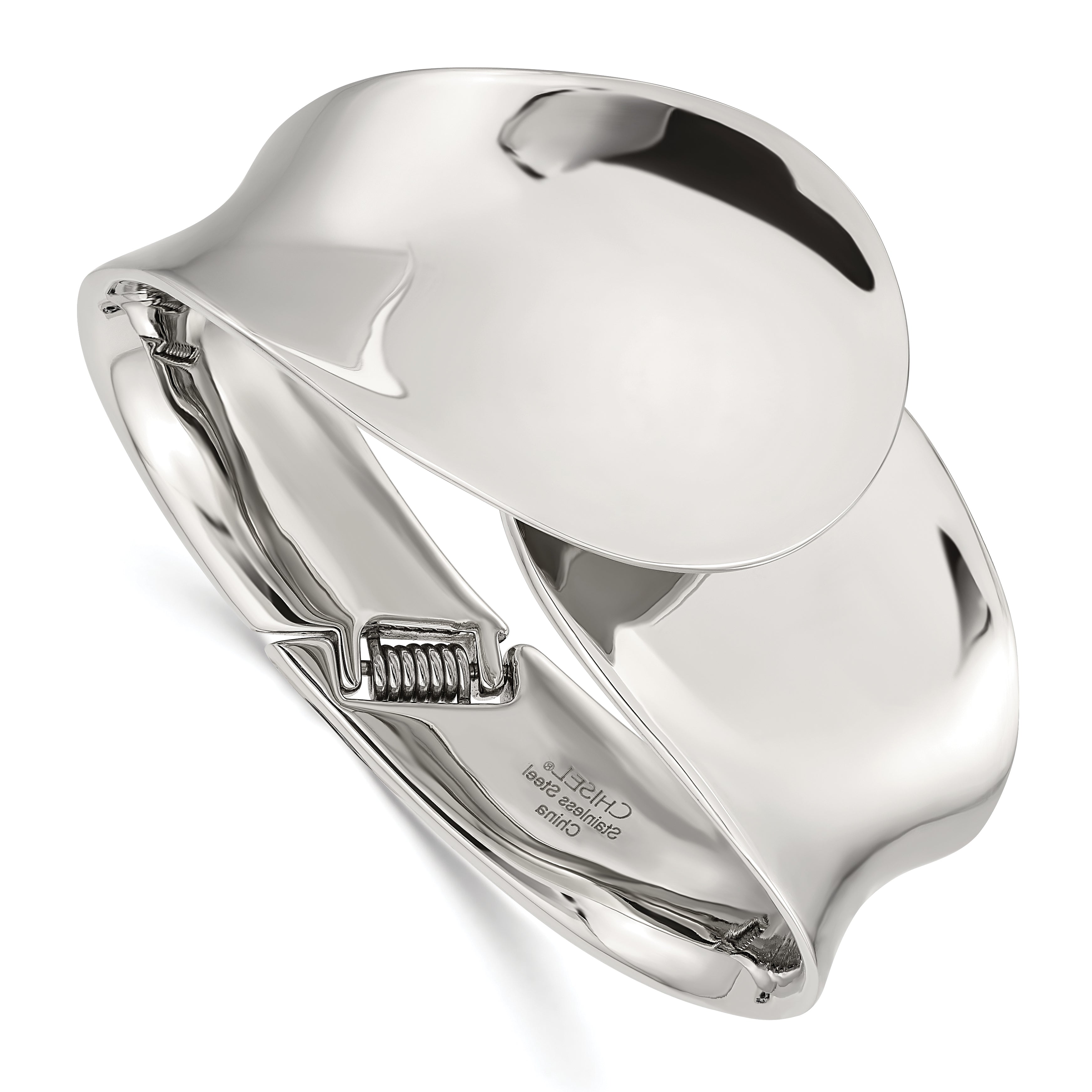 Stainless Steel Polished Hinged Bangle Main image