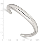 Stainless Steel Polished Curved Bangle
