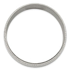Stainless Steel Brushed and Polished Hammered Bangle