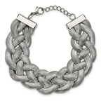 Braided Mesh Bracelet in Stainless Steel