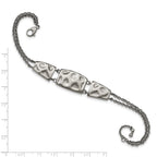 Polished & Textured Bracelet in Stainless Steel