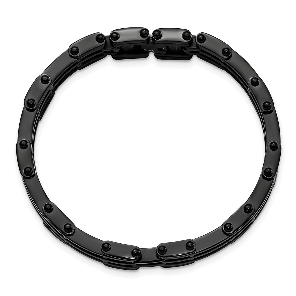 Black IP-Plated Bracelet in Stainless Steel