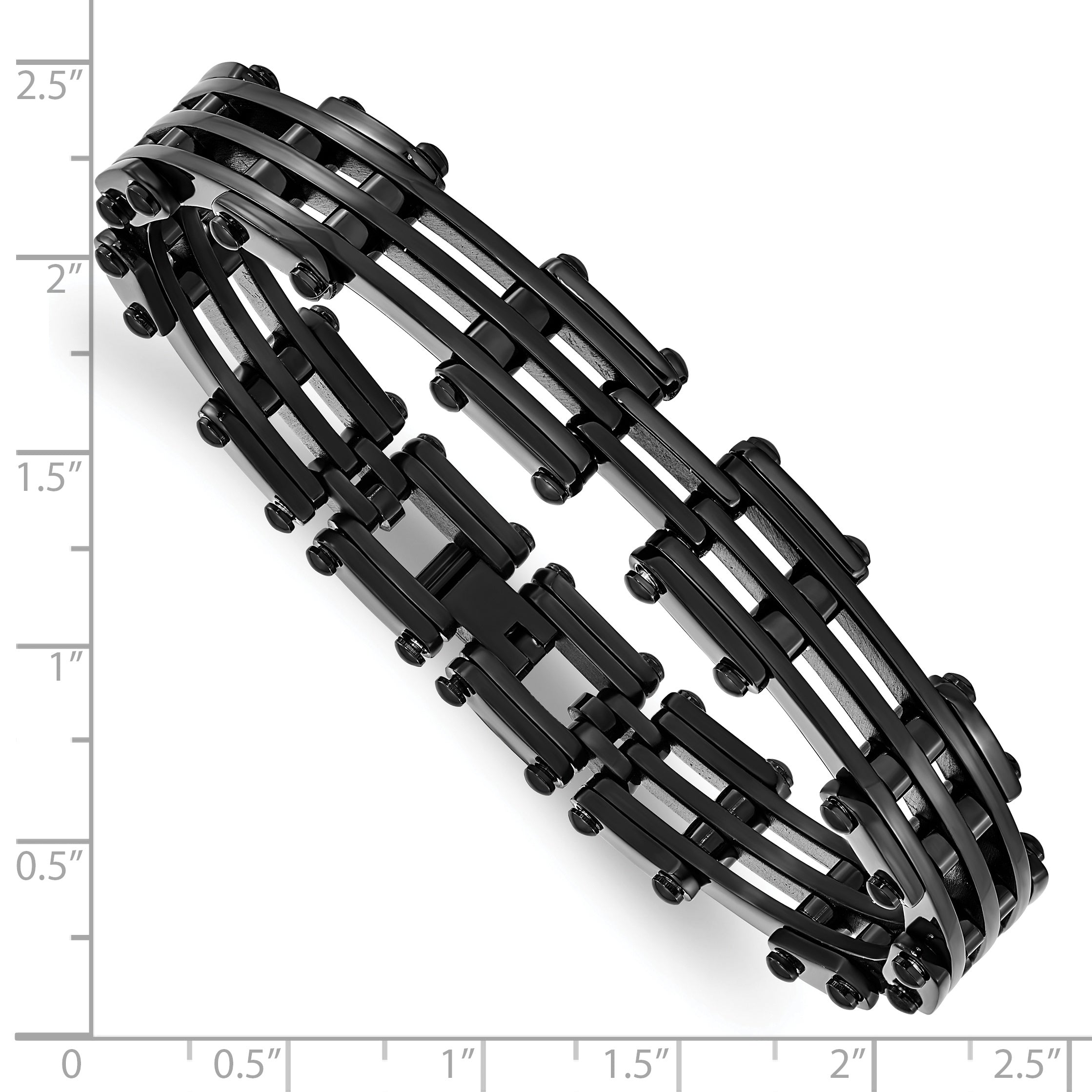Black IP-Plated Bracelet in Stainless Steel