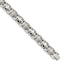 Chisel Stainless Steel Brushed and Polished 8.25 inch Cross Link Bracelet