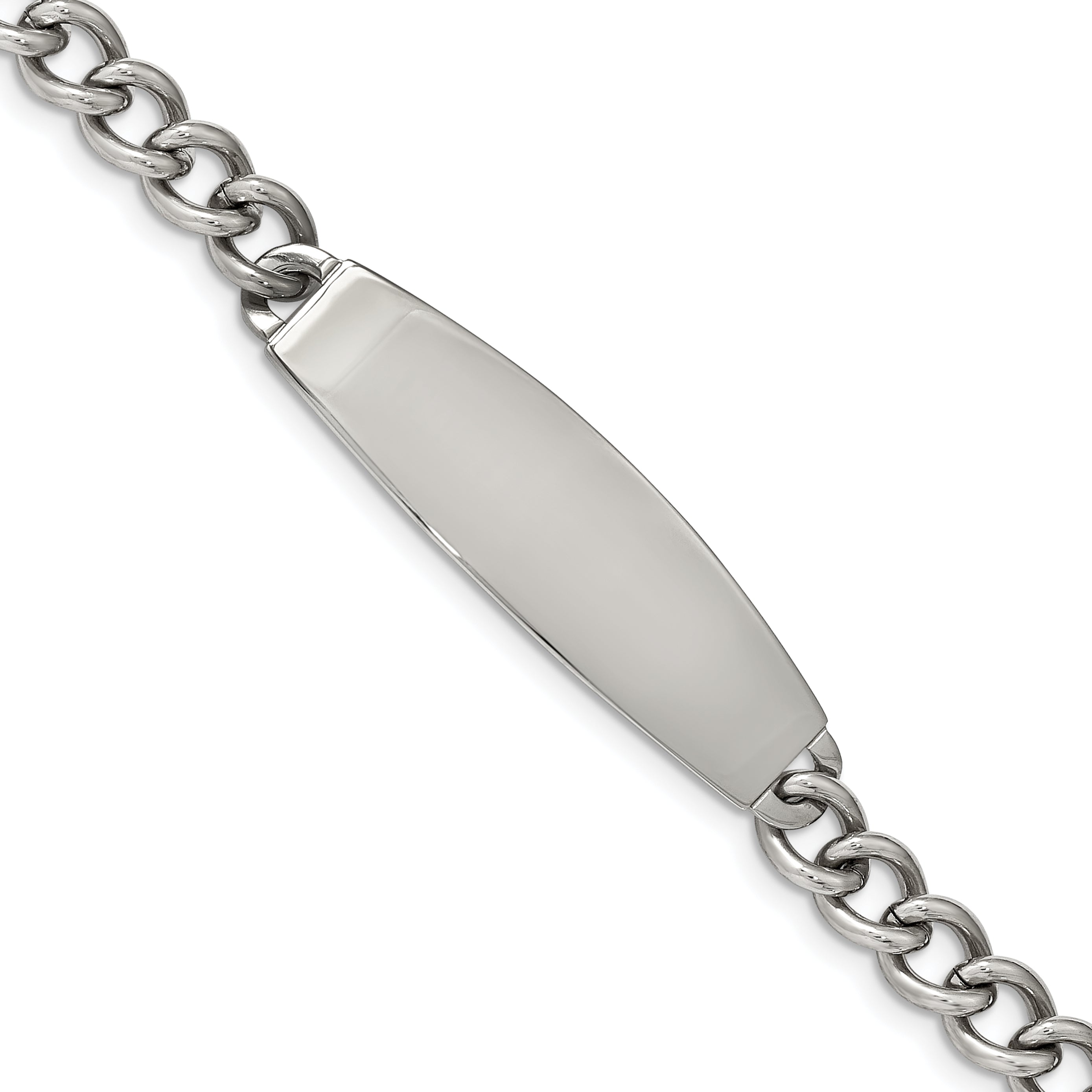 Chisel Stainless Steel Polished Curb Chain 8.25 inch ID Bracelet Main image