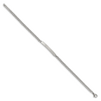 Chisel Stainless Steel Polished Flat Curb Chain 8.5 inch ID Bracelet