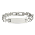 Brushed & Polished ID Bracelet in Stainless Steel