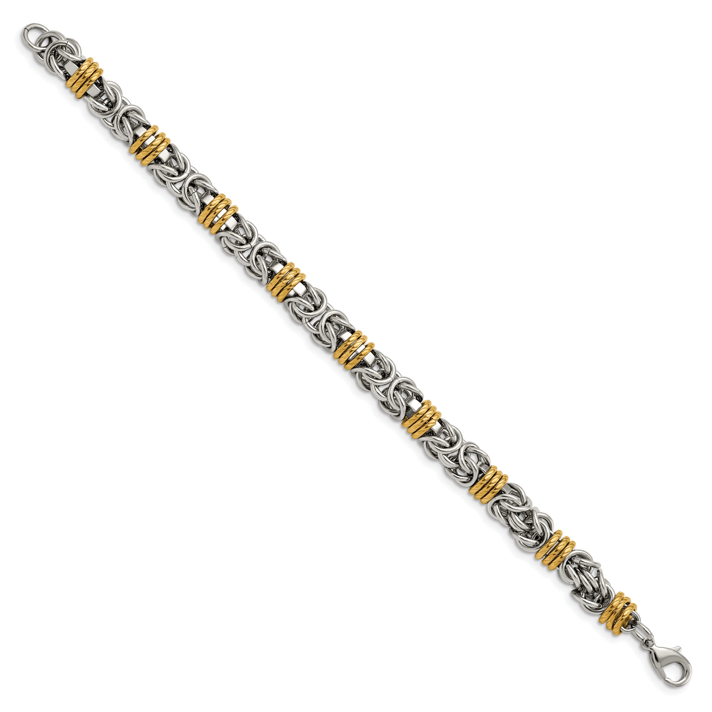 Chisel Stainless Steel Polished Yellow IP-plated 8.25 inch Bracelet