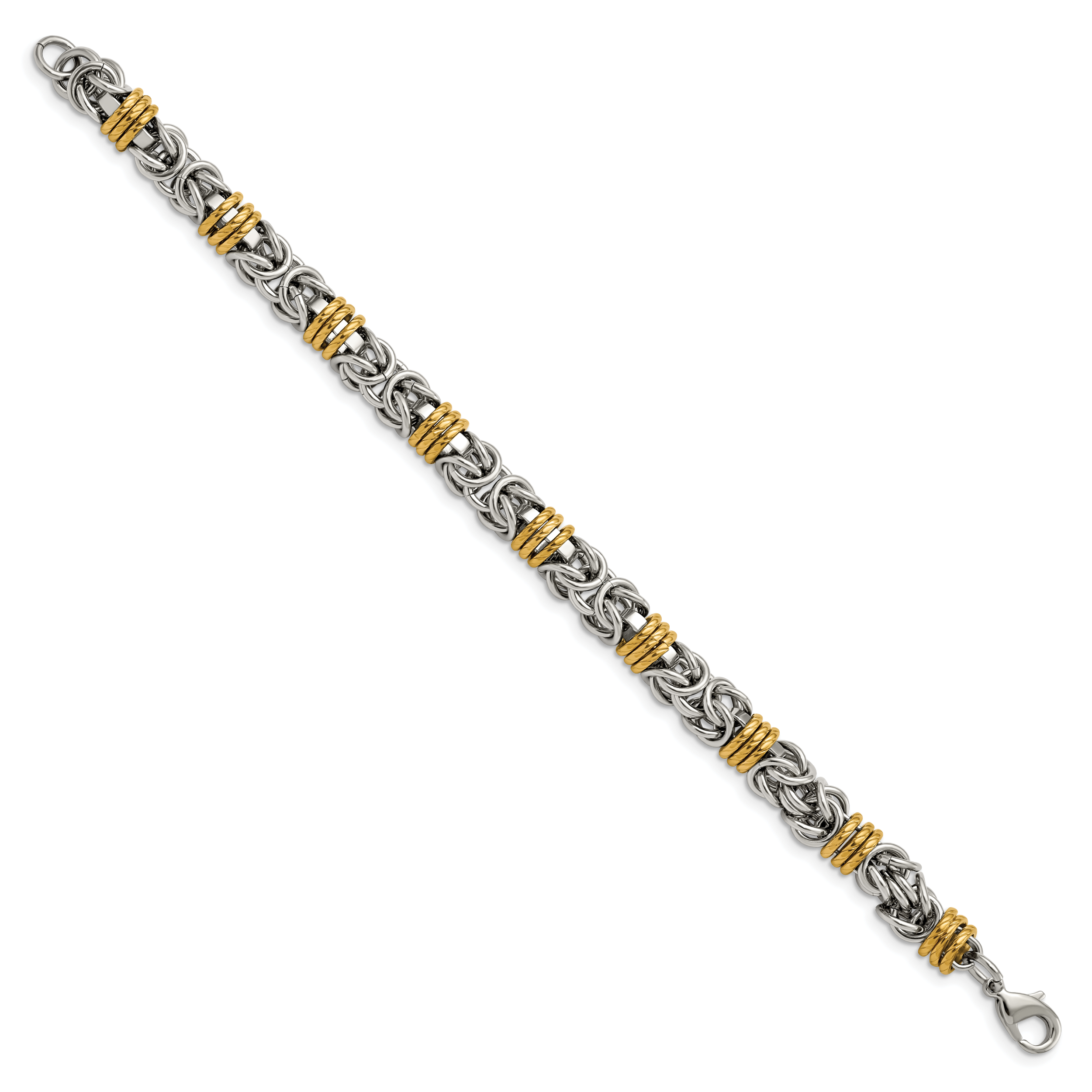 Chisel Stainless Steel Polished Yellow IP-plated 8.25 inch Bracelet Secondary image