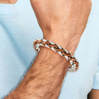 Chisel Stainless Steel Polished Brown IP-plated 8.25 inch Bracelet