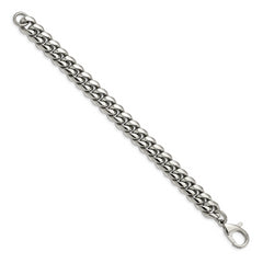 Chisel Stainless Steel Polished 8.5 inch Curb Chain Bracelet