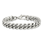 Chisel Stainless Steel Polished 8.5 inch Curb Chain Bracelet