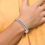 Chisel Stainless Steel Polished 8.5 inch Curb Chain Bracelet