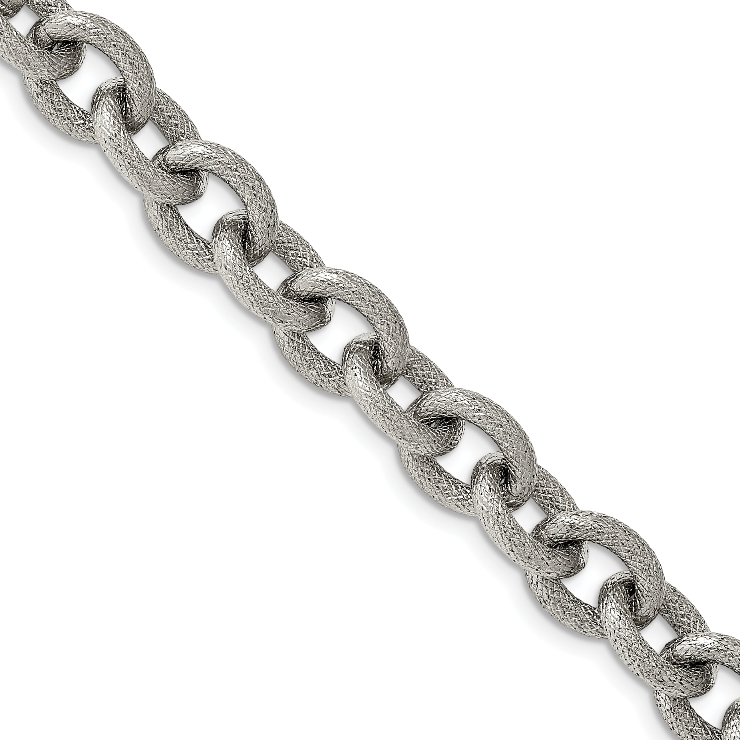 Chisel Stainless Steel Polished and Textured 7 inch Bracelet Main image