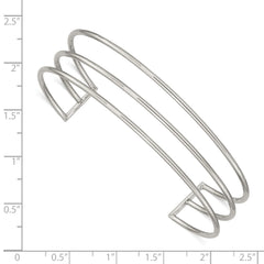 Stainless Steel Polished 12.6mm Cuff Bangle