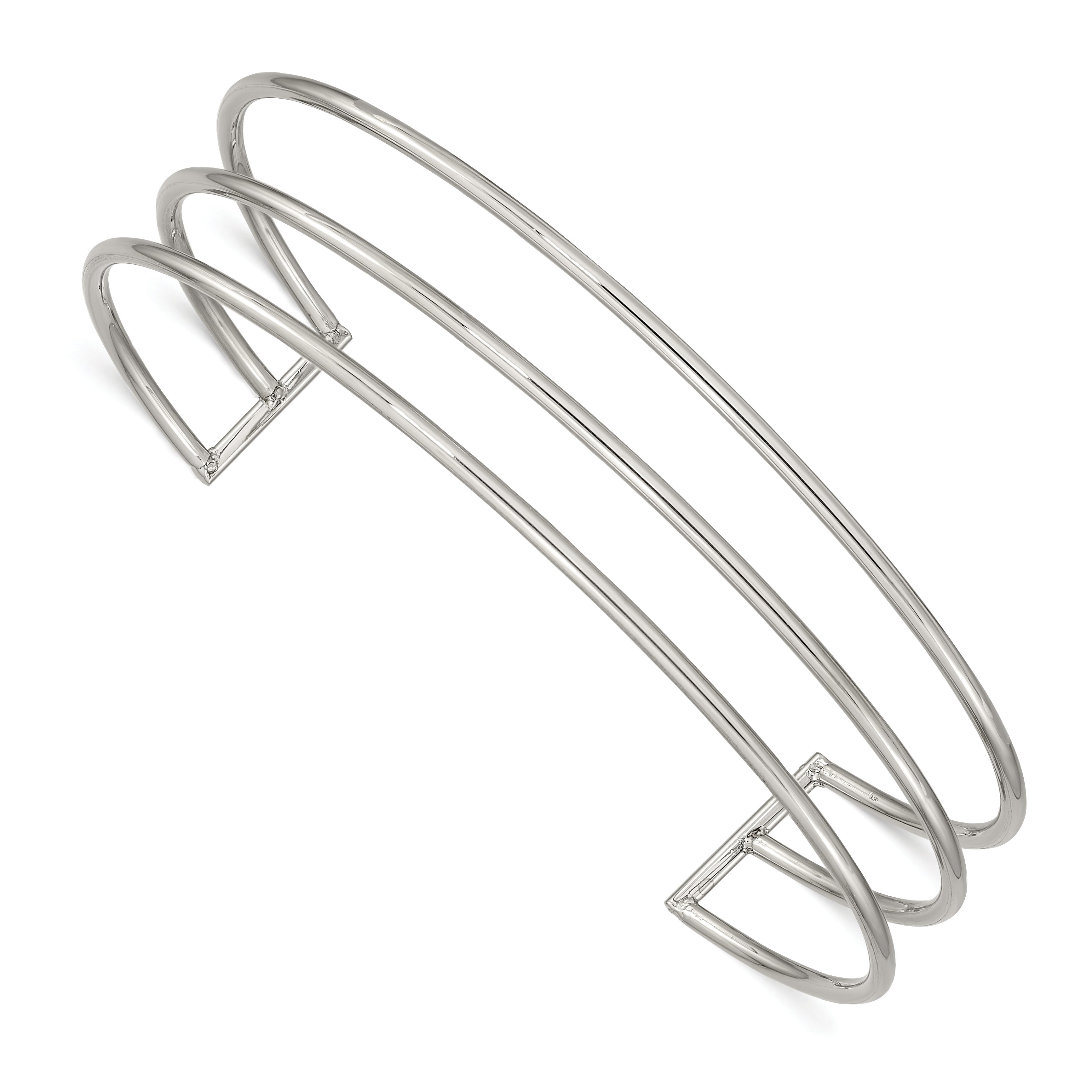 Stainless Steel Polished 12.6mm Cuff Bangle