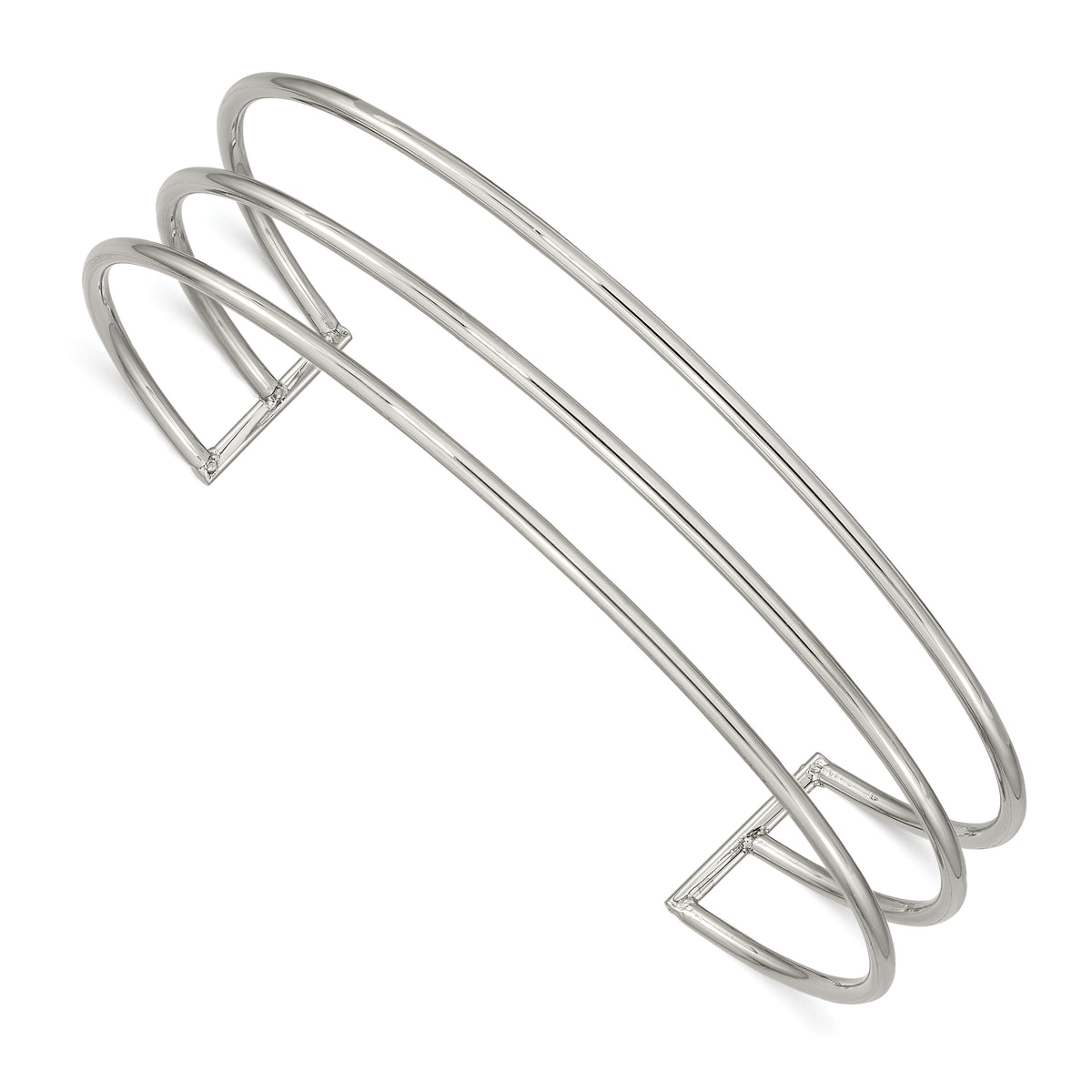 Stainless Steel Polished 12.6mm Cuff Bangle