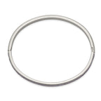 Chisel Stainless Steel Polished Purple CZ 5mm Hinged Bangle