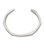Chisel Stainless Steel Polished with Crystals from Crystal 6mm Cuff Bangle