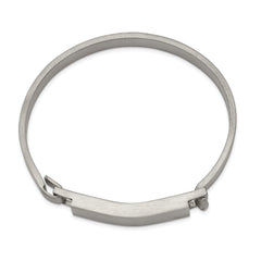 Chisel Stainless Steel Brushed 7.8mm ID Bangle